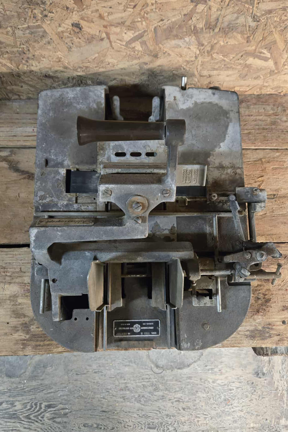Addressograph Model 700E top